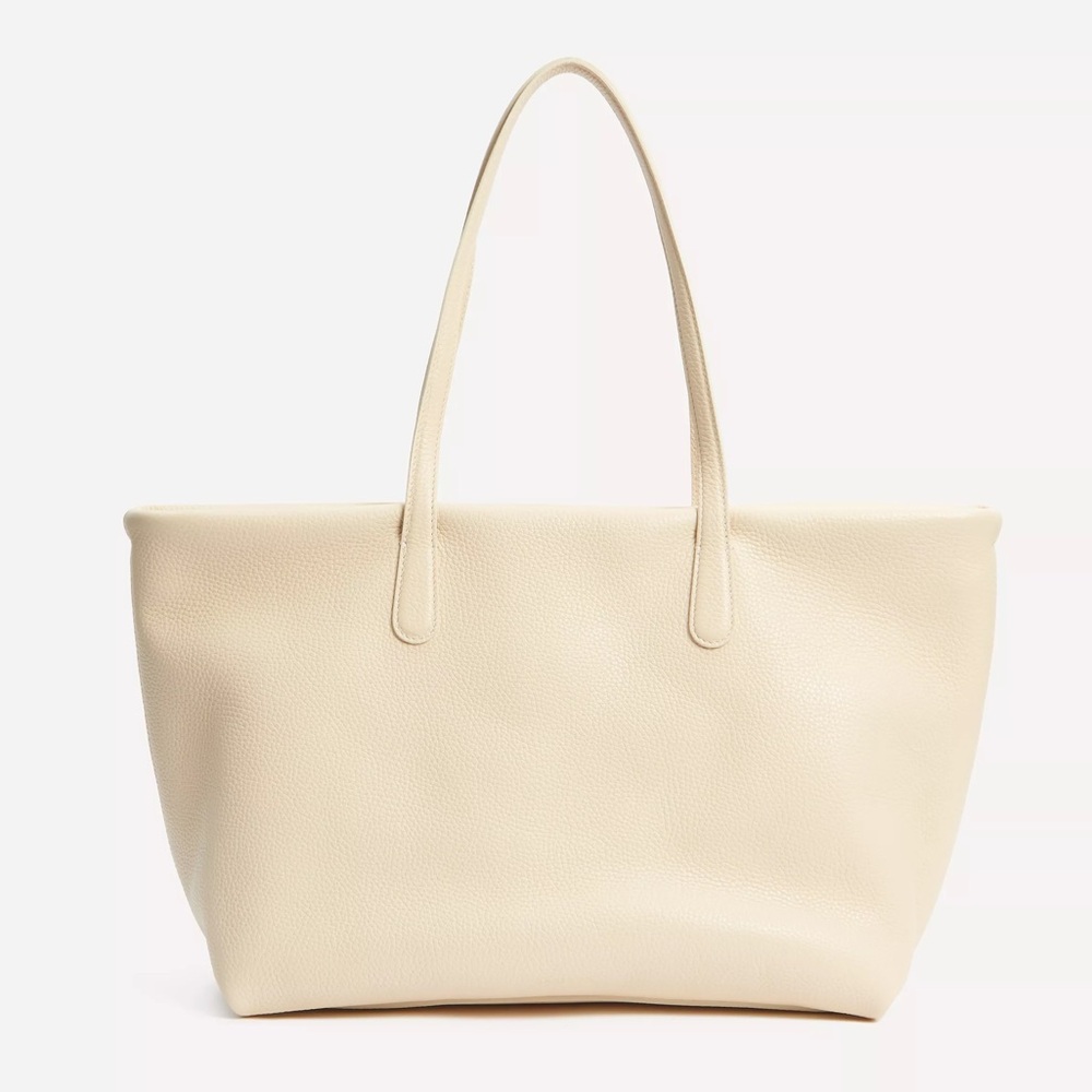 Mansur Gavriel Everyday Zip Pebbled-Leather Tote Bag